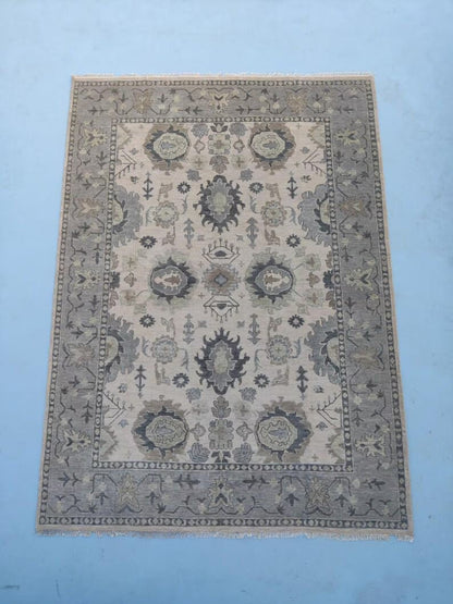 Urban Flora Neutral home decor Oushak Rug