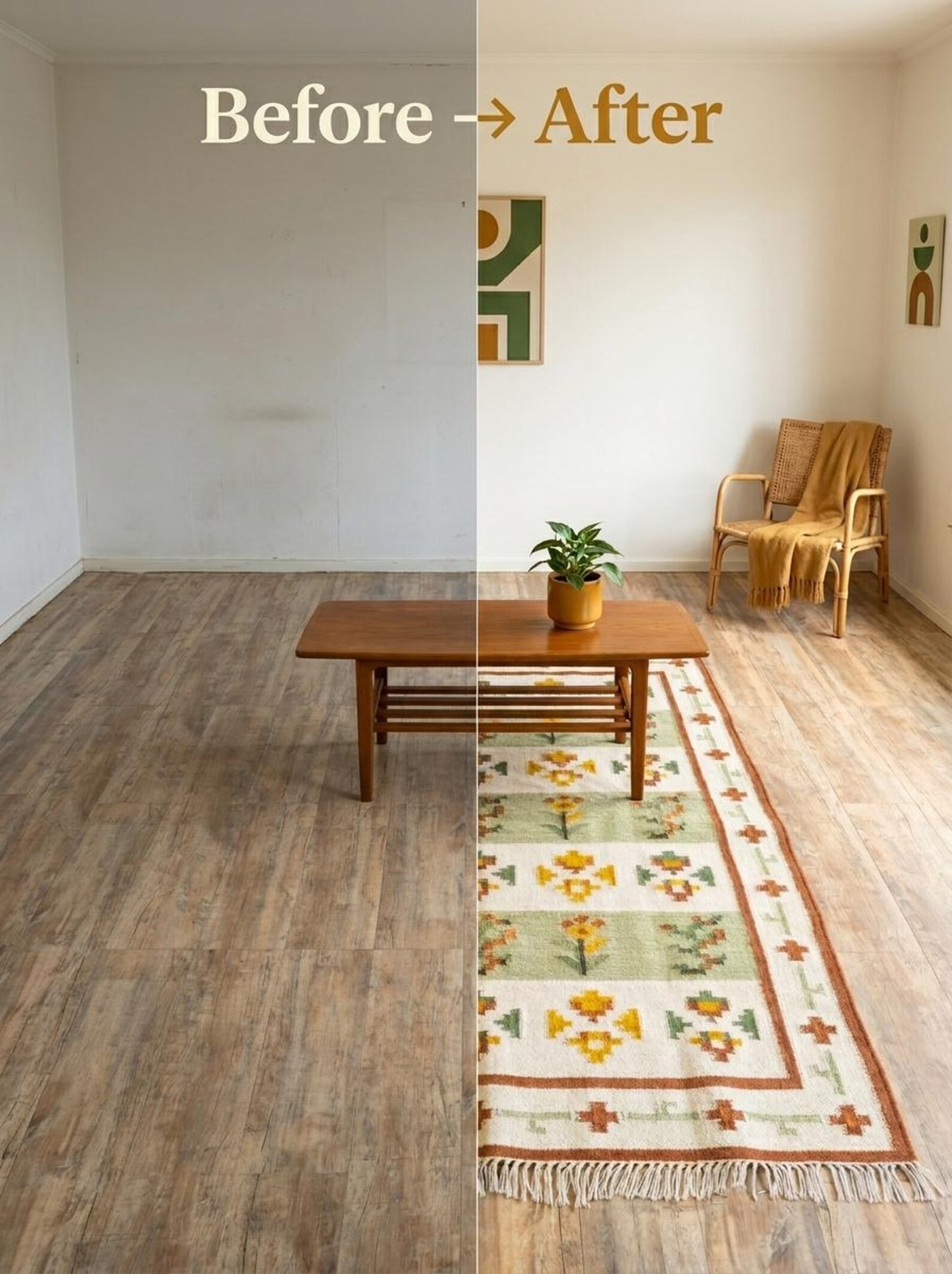 Meadow Heritage Handwoven Scandinavian Floral Rug