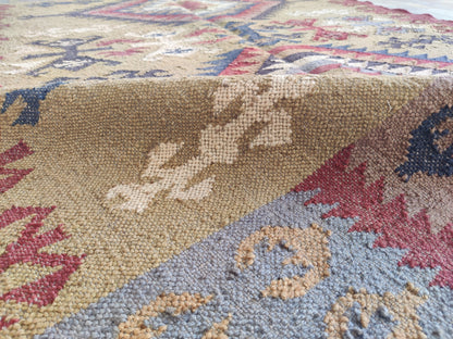 Sienna Bloom Tapestry Large Floral Wool Jute Rug