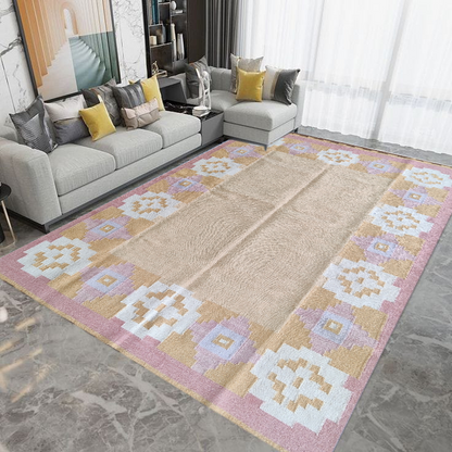 Golden Heritage Border  Wool Area Rug