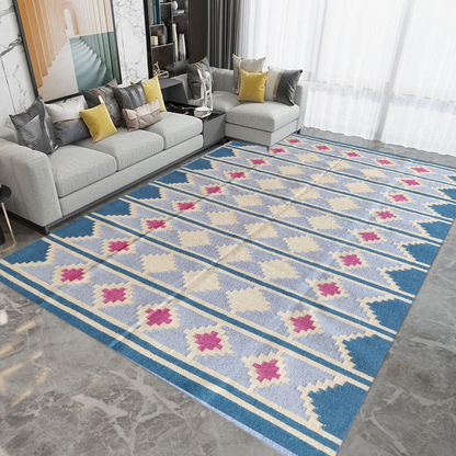 Scandinavian Tribal  Wool Area Rug