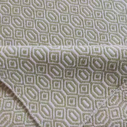 Emerald Moss Lattice Premium Handloom Living Room Carpet