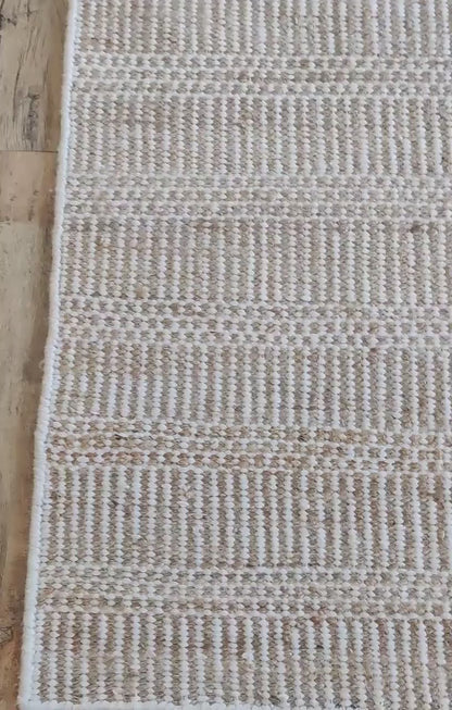 Desert Striped Pattern Premium Handloom Living Room Carpet
