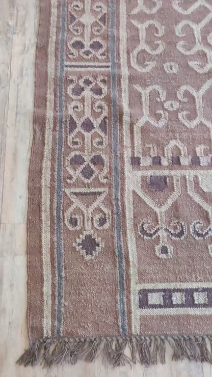 Aztec Maze Antique Tribal Pattern Rug