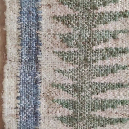 Crimson Orb Dhurrie Nordic Style Natural Fiber Kilim rug