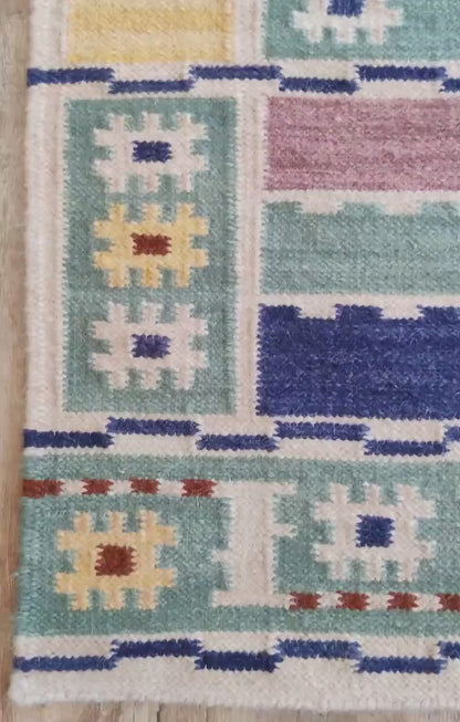Tribal Scandi Style Area Rug for Home Decor