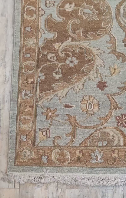 The Azure Paisley Antique Style Soumak Rug