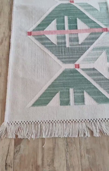 Bauhaus Style Abstract Carpet for Living Room, Minimalist Area Rug