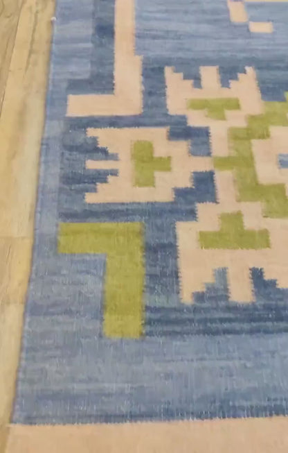 Wool Flatweave Floor Decor, Scandinavian Style Wool Rug