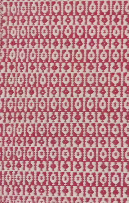 Organic Fiber Rust Red Dhurrie | Artisan Crafted Sustainable Home Decor