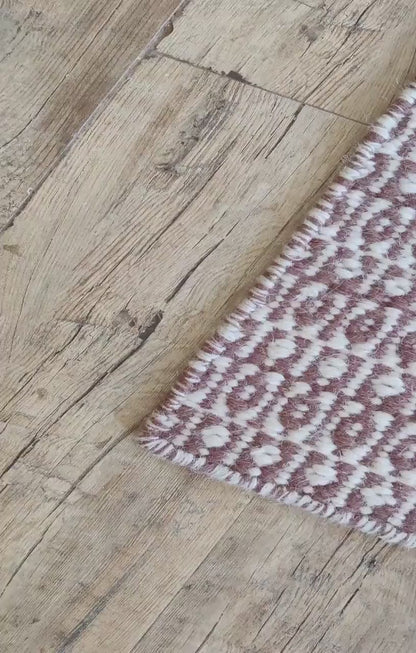 Diamond Lattice Design, Custom Handloom Living Room Decor